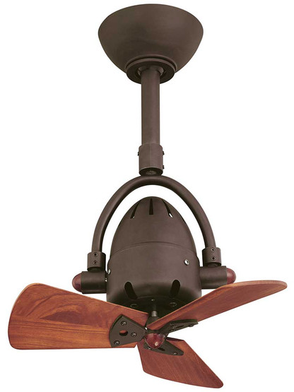 Diane 16" Oscillating Ceiling Fan with Wood Blades